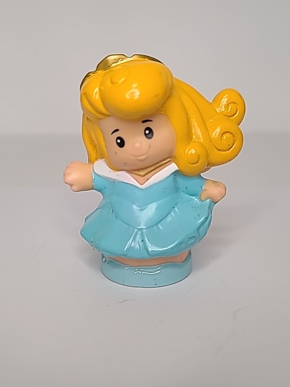 Fisher Price Little People Princess Aurora Blue Dress Rare, HTF
